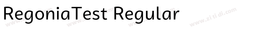 RegoniaTest Regular字体转换
